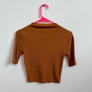 Forever 21 Fitted Turtleneck Top